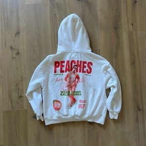 Cotton On Justin Bieber Peaches Hoodie Size Small Unisex White